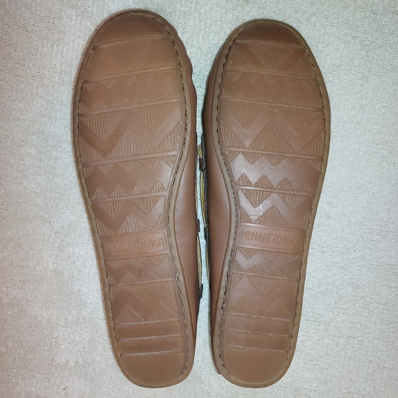 Minnetonka Brown Leather Moccasin Riding Shoes size 8.5 - Picture 7 of 7